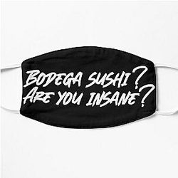 Succession Tom Wambsgans “Bodega Sushi?! Are you insane?!” black Flat Mask