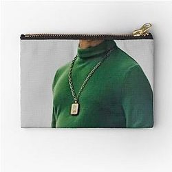 Kendall Roy Succession Green Turtle Neck Zipper Pouch