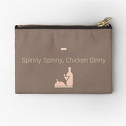 Succession - Spinny Spinny, Chicken Dinny Zipper Pouch