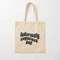 Ludicrously Capacious Bag - Succession b&w  Cotton Tote Bag