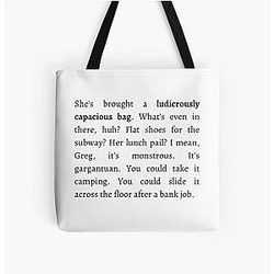Ludicrously Capacious bag Tom Succession All Over Print Tote Bag