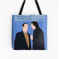 tom and greg from succession poster All Over Print Tote Bag