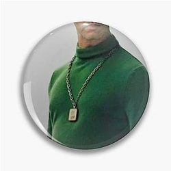 Kendall Roy Succession Green Turtle Neck Pin