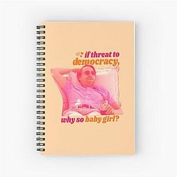 Roman Roy | Baby Girl Threat | Succession Fan Art Spiral Notebook