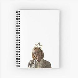 Gerri From Succession With A Crown Spiral Notebook
