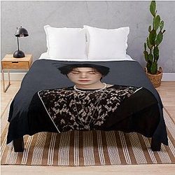 Min Yoongi Suga BTS Agust D Throw Blanket