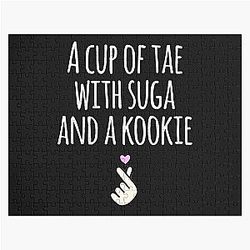 Eine Tasse Tae mit Suga und Kookie BTS K-Pop Koreanisch Drama Classic Puzzle