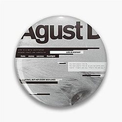 SUGA AGUST D COVER Pin
