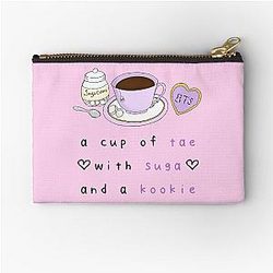 BTS Cup mit Suga und Kookie Zipper Pouch