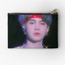 BTS SUGA 90s Ästhetische Reißverschlusstasche