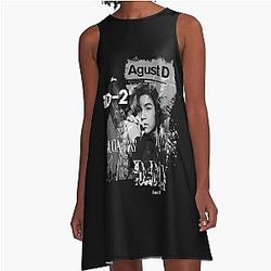 D-Day Suga Agust D Konzert Tour T-Shirt A Line Kleid