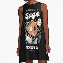 Suga BTS A-Linie Kleid