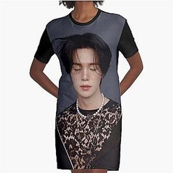 Min Yoongi Suga BTS Agust D T-Shirt Kleid