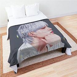 Weißes Haar Comforter BTS Suga