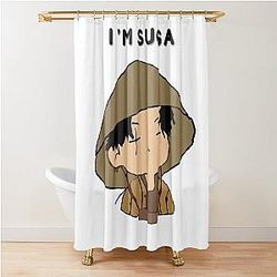 Ultimate Korean Hip-Hop BTS Army Designs Suga Cartoon Design Dusche Vorhang