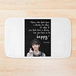 BTS Suga Zitat von Happy Bath Mat