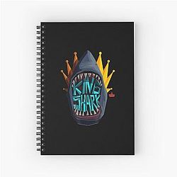 Der Selbstmord. Groß King Shark Logo Spiral Notizbuch