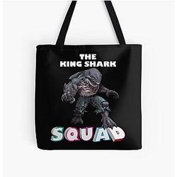 King shark, squad, carolina hurricane, king of hearts, playing, sports, suicide Squad All Over Print Tote Bag