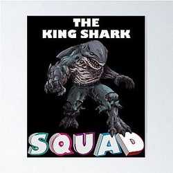 King shark, squad, carolina hurricane, king of hearts, playing, sports, suicide Squad Poster