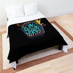 The Suicidee.Squadzz Big King Shark Logo Comforter