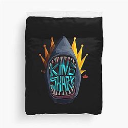 Der Selbstmord. Groß King Shark Logo Bettbezug