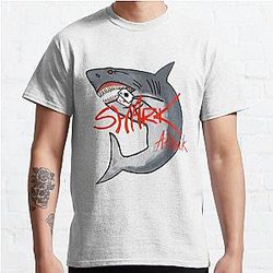 Red Eyes Poker Shark Attack Classic T-Shirt