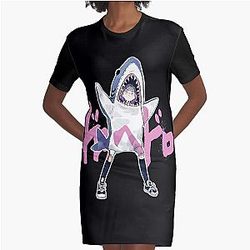 Ebisu Shark Costume  Graphic T-Shirt Dress