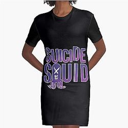 Suicide Squid Graphic T-Shirt Kleid
