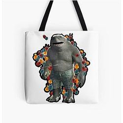 King Shark Alle über Print Tote Bag