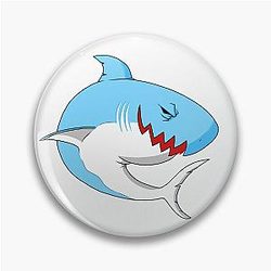 Blu Shark Pin