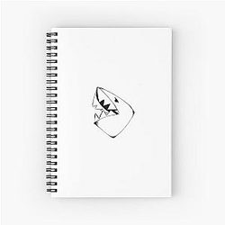 shark bite Spiral Notebook