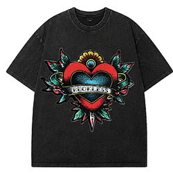 King Hardy Pashima DTNK0107 Washed Sullivan King T-Shirt