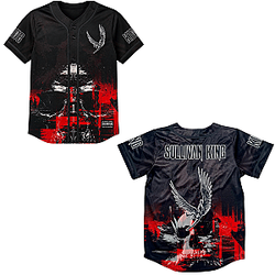 Red Skull Winged LA0308 Sullivan King Baseball Jersey