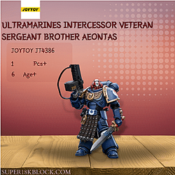 Joytoy JT4386 Ultramarines Intercessor Veteran Sergeant Brother Aeontas