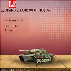 MOULD KING 20020 Leopard 2 Tank with Motor