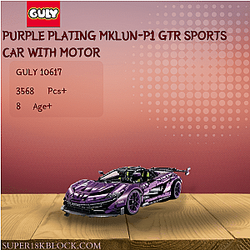 GULY 10617 Purple Plating MKLUN-P1 GTR Sports Car With Motor