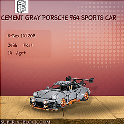 K-Box 10220B Cement Gray Porsche 964 Sports Car