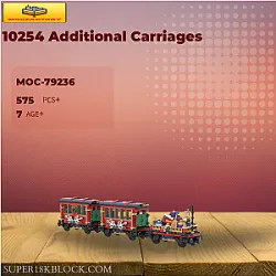 MOC Factory 79236 10254 Additional Carriages