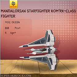 MOC Factory 143184 Mandalorian Starfighter Kom'rk-class Fighter