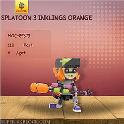 MOC Factory 89373 Splatoon 3 Inklings Orange