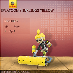MOC Factory 89375 Splatoon 3 Inklings Yellow