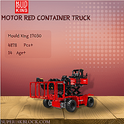 MOULD KING 17030 Motor Red Container Truck
