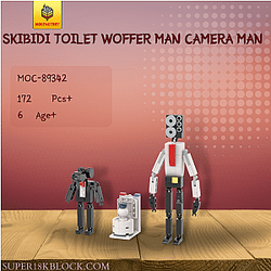 MOC Factory 89342 Skibidi Toilet Woffer Man Camera Man