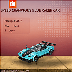 Forange FC1617 Speed Champions Blue Racer Car
