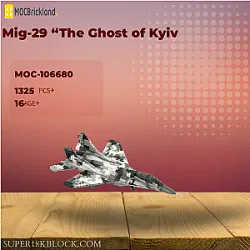MOCBRICKLAND 106680 Mig-29 “The Ghost of Kyiv"