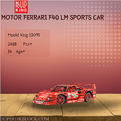 MOULD KING 13095 Motor Ferrari F40 LM Sports Car
