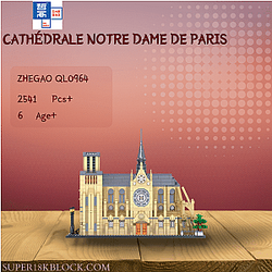 ZHEGAO QL0964 Cathédrale Notre Dame de Paris
