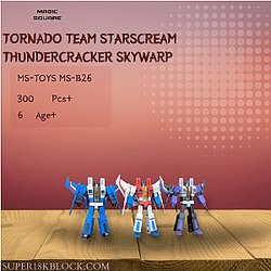 MAGIC SQUARE MS-B26 Tornado Team Starscream Thundercracker Skywarp
