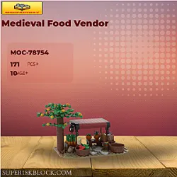 MOC Factory 78754 Medieval Food Vendor