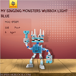 MOC Factory 89389 My Singing Monsters Wubbox Light Blue